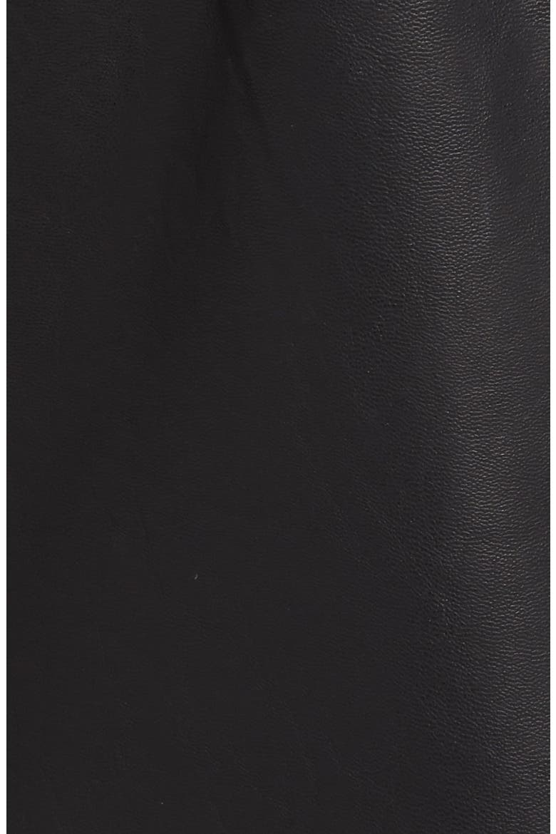 Faux Leather Blazer, Alternate, color, CARBON