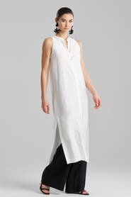 Natori COTTON SILK TWILL Sleeveless Tunic