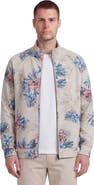 Lords of Harlech Exotic Floral Mens Printed Zip Jacket