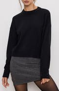 Good American Crystal Crewneck Sweater