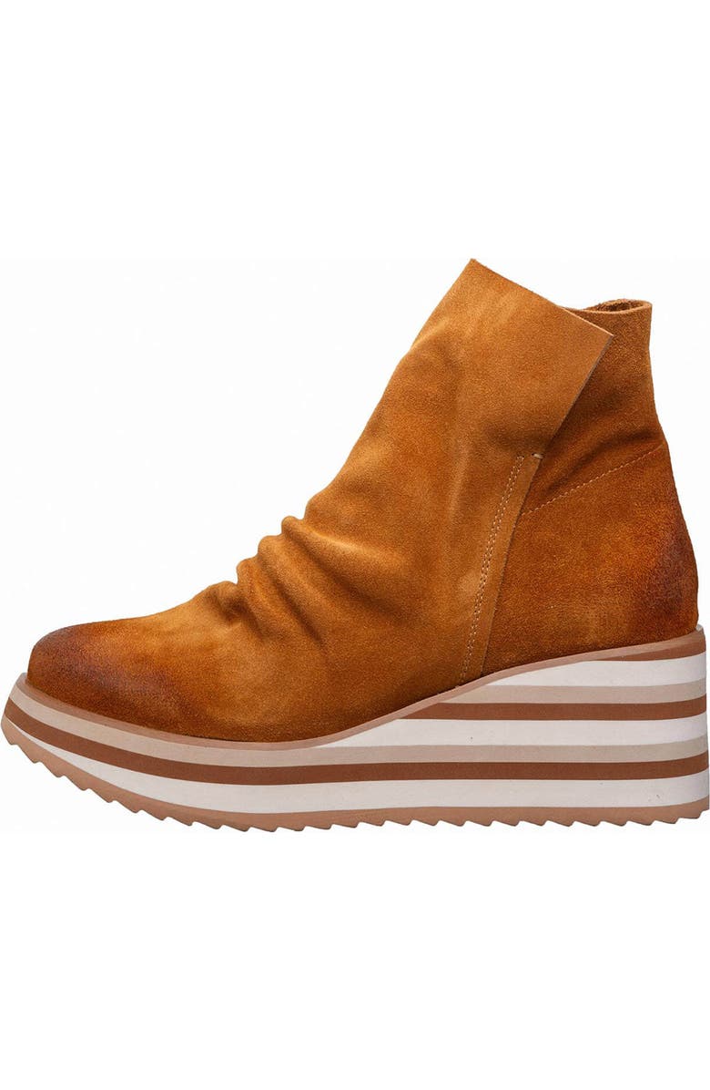 ANTELOPE Kirsten Platform Wedge Boot, Alternate, color, Cognac