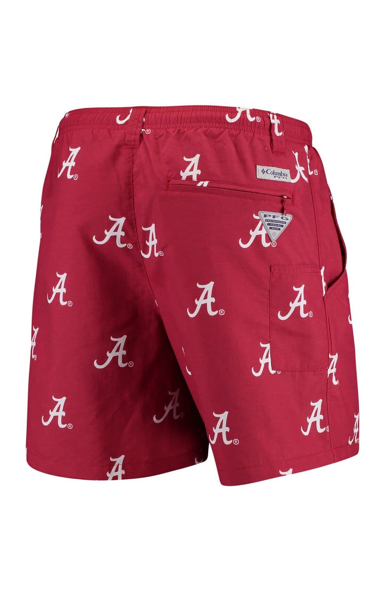 Columbia Men's Columbia Crimson Alabama Crimson Tide PFG Backcast II Omni-Shade Hybrid Shorts, Alternate, color, Crimson