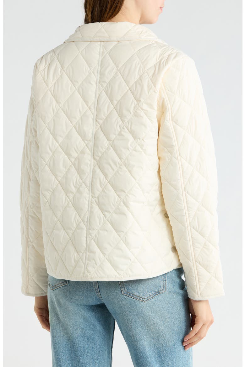 Diamond Quilted Jacket with Removable Hood, Alternate, color, VANILA ICE