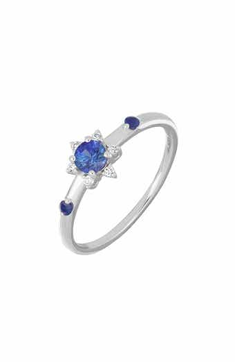 El Mar 18k Gold Sapphire & Diamond Ring