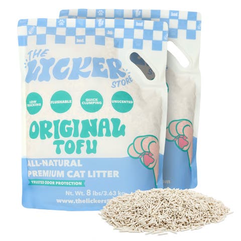 Ultra Absorbent Tofu Cat Litter, Fast Clumping & Flushable, Odor Control, Low Dust