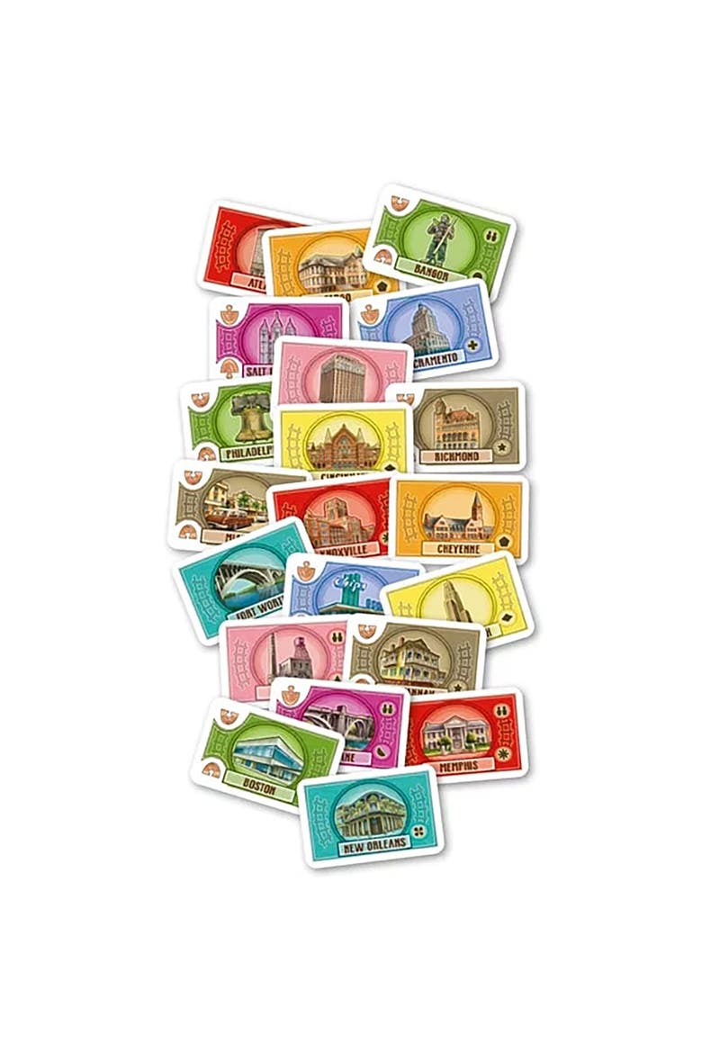 Free Ride Usa Railroad Strategy Board Game, Alternate, color, Multicolored