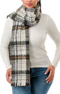 MARCUS ADLER Plaid Scarf