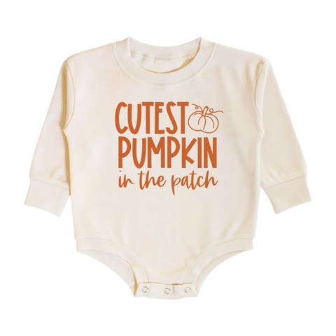 Cutest Pumpkin In The Patch Long Sleeve Romper (Baby)