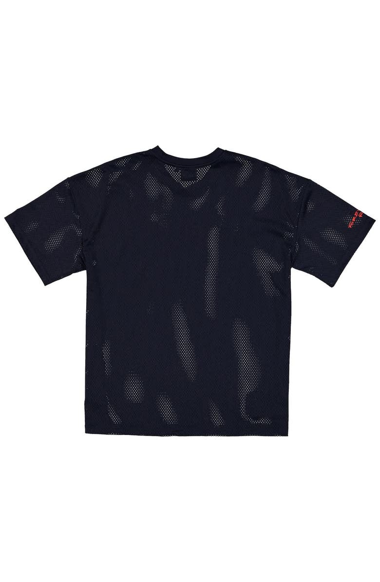 New Era Men's New Era  Navy Red Bull Racing Oversized Graphic Mesh T-Shirt, Alternate, color, 