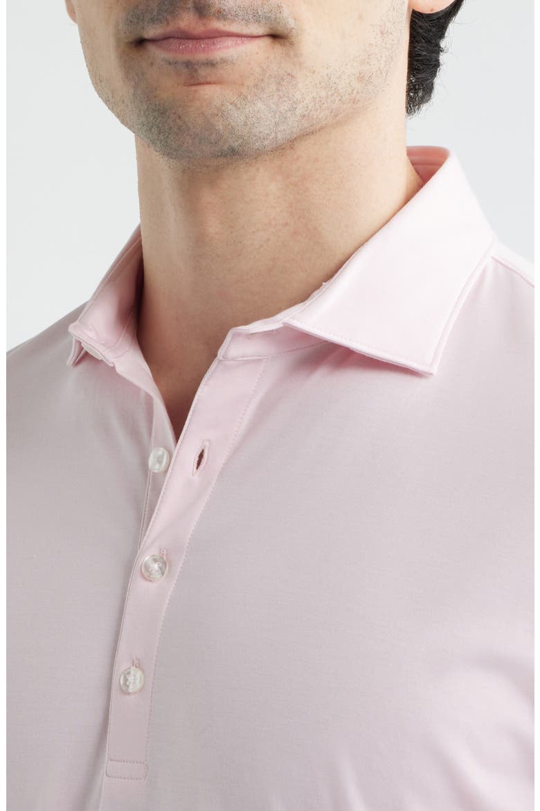 Elba Top Shelf Cotton Blend Piqué Polo, Alternate, color, PAMPLEMOUSSE