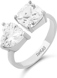 SHYMI Two Stone Cubic Zirconia Ring