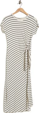 WEST K Stripe Side Tie Maxi Dress