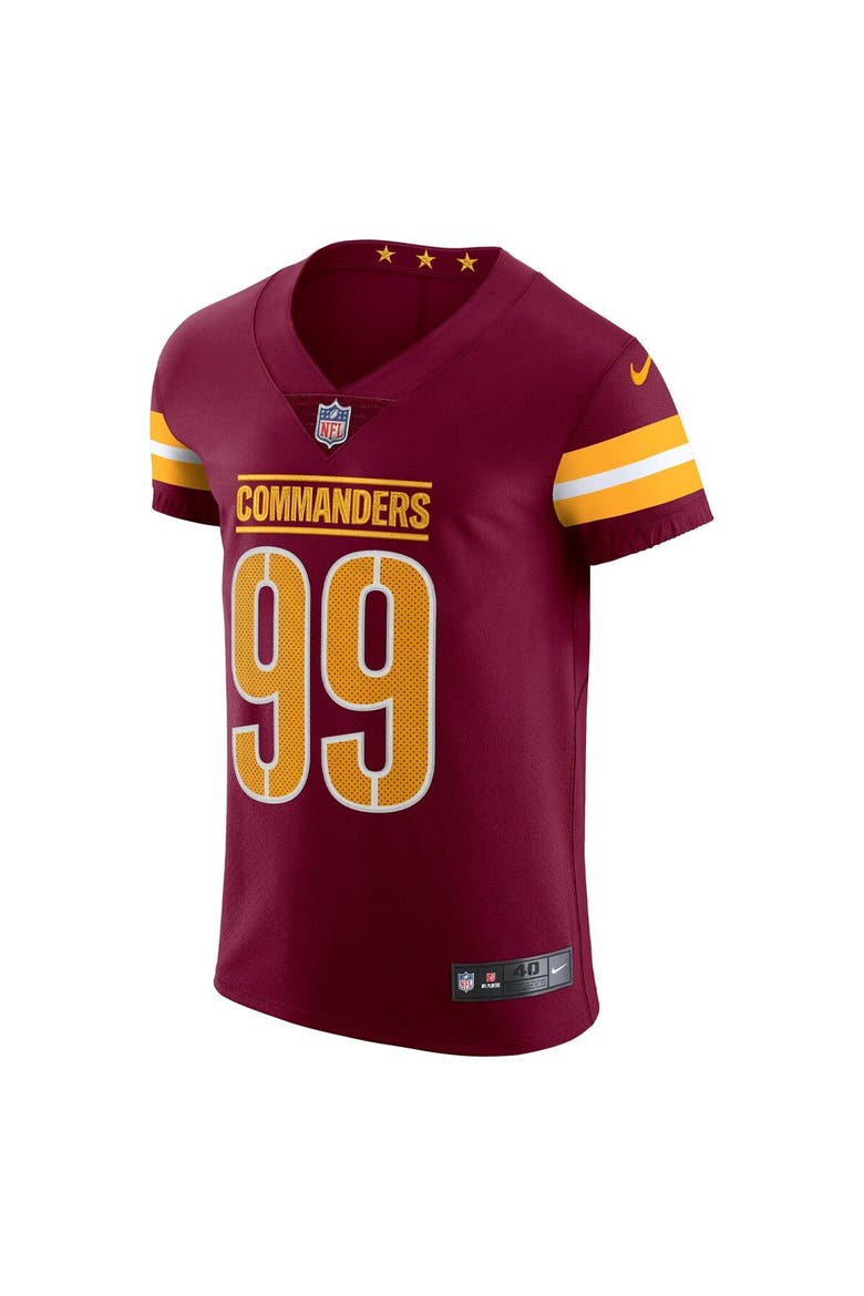 Men's Nike Chase Young Burgundy Washington Commanders Vapor Elite Jersey, Alternate, color, Burgundy