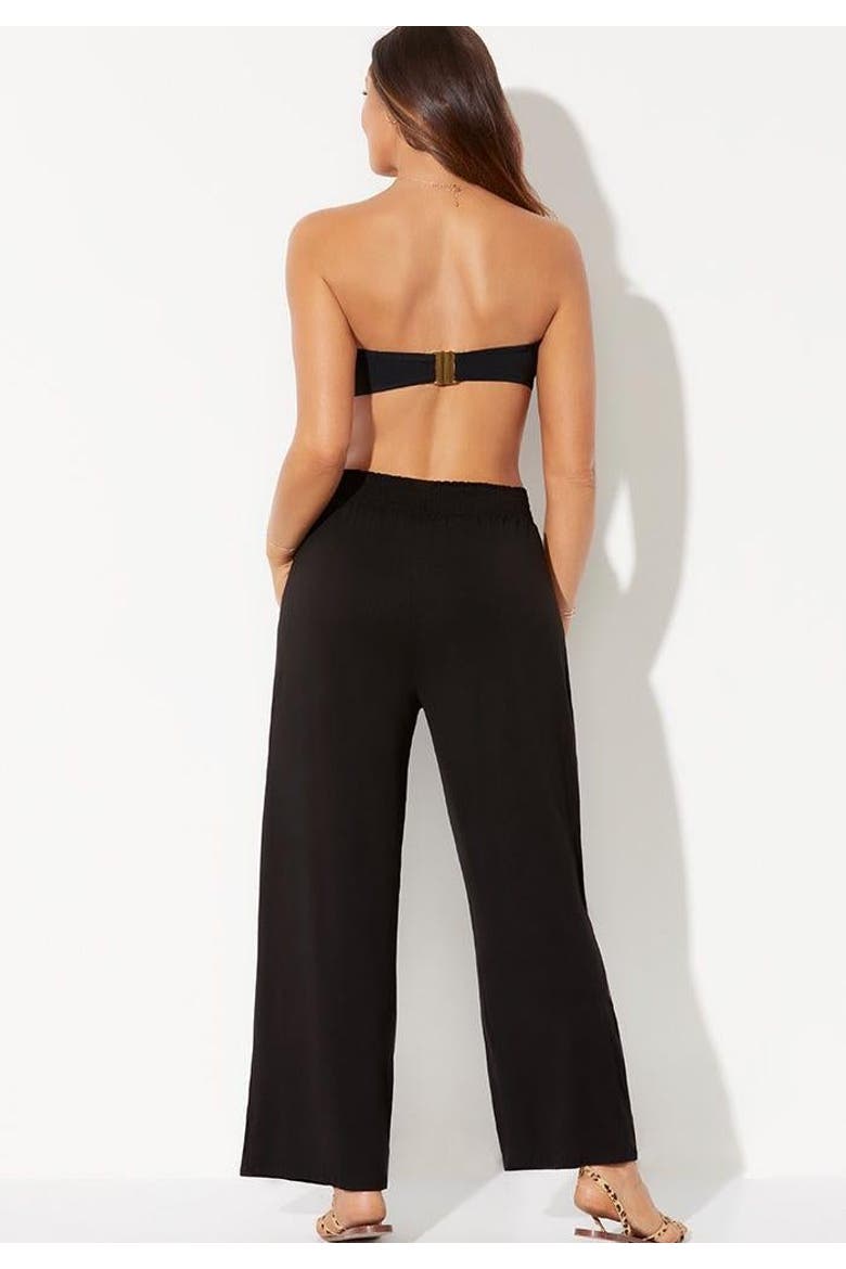 Dena Beach Pant Cover Up, Alternate, color, Black