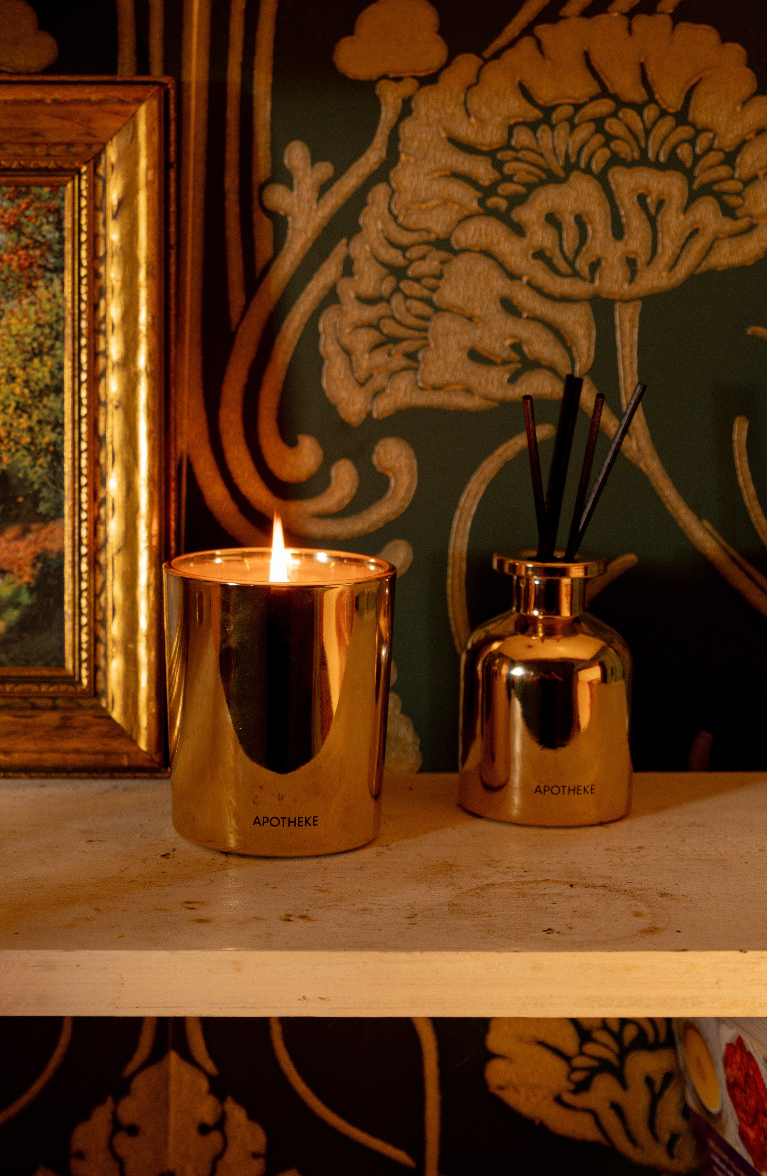 APOTHEKE Mini Candle & Mini Reed Diffuser Home Fragrance Duo ...