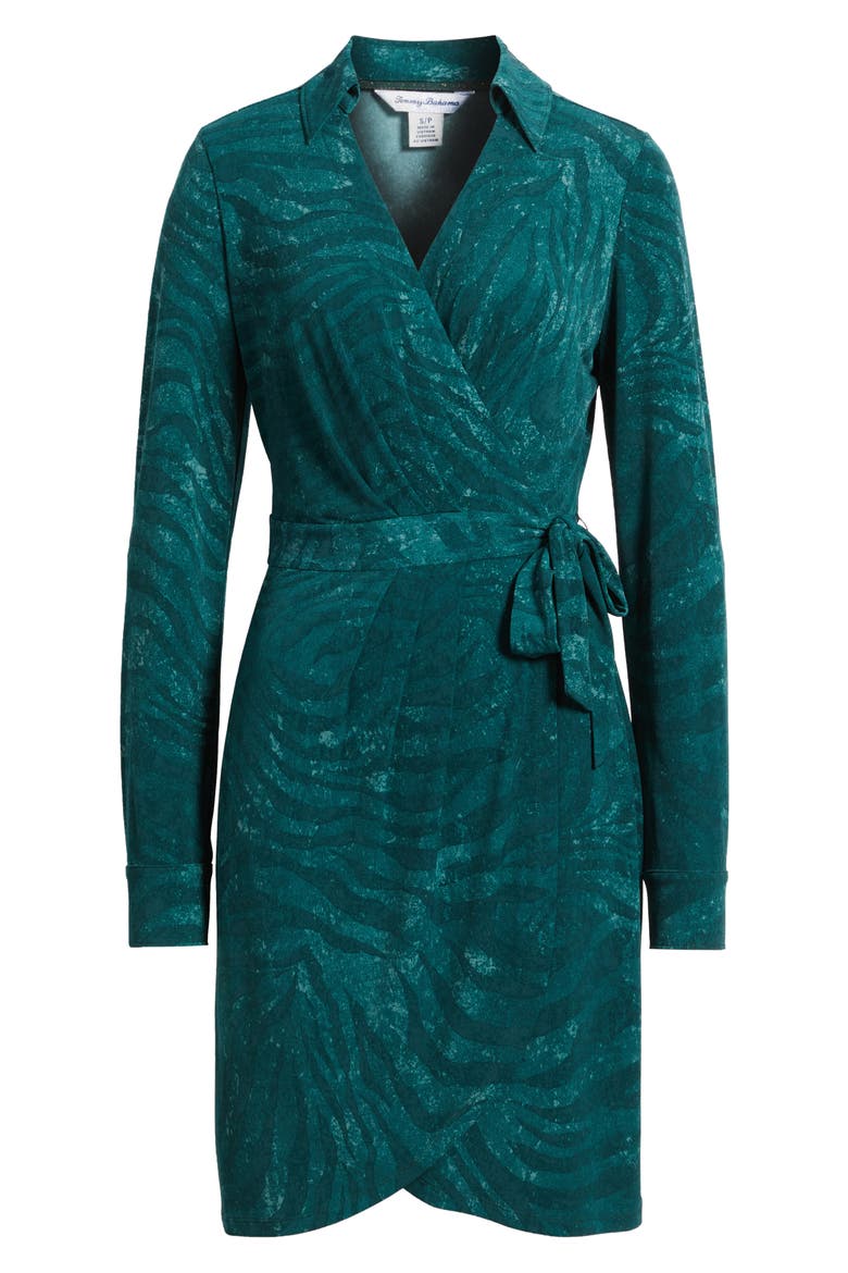 Carmela Bayside Long Sleeve Wrap Dress, Alternate, color, BRINY DEEP