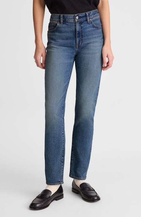 The Jules Slim Straight Leg Jeans (Concho Wash)