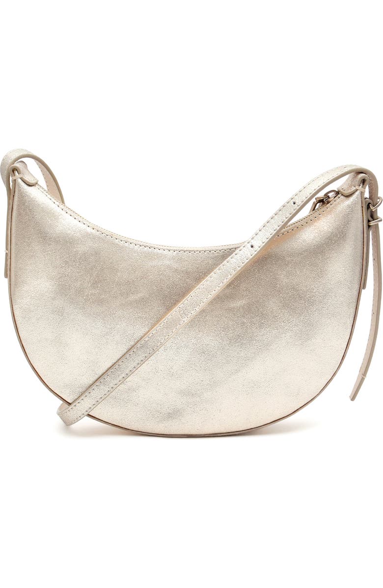 New Amsterdam Leatherworks Silas Metallic Crossbody Bag, Alternate, color,