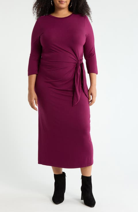 Side Knot Dress (Plus)