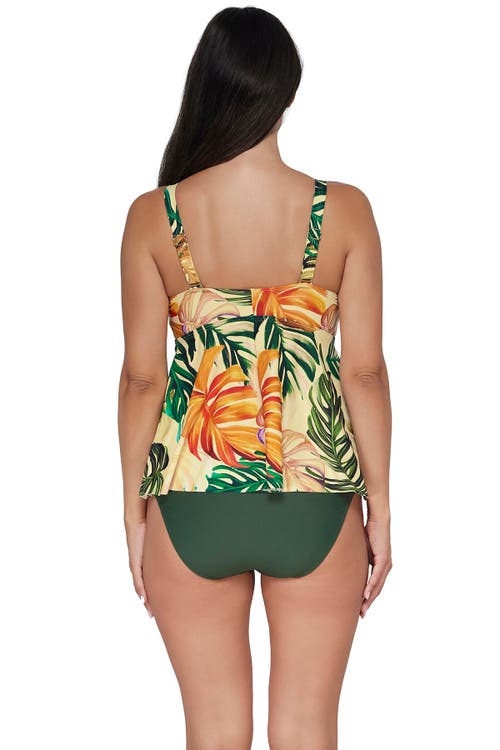 Sunsets Escape Marin Tankini In Amber Oasis