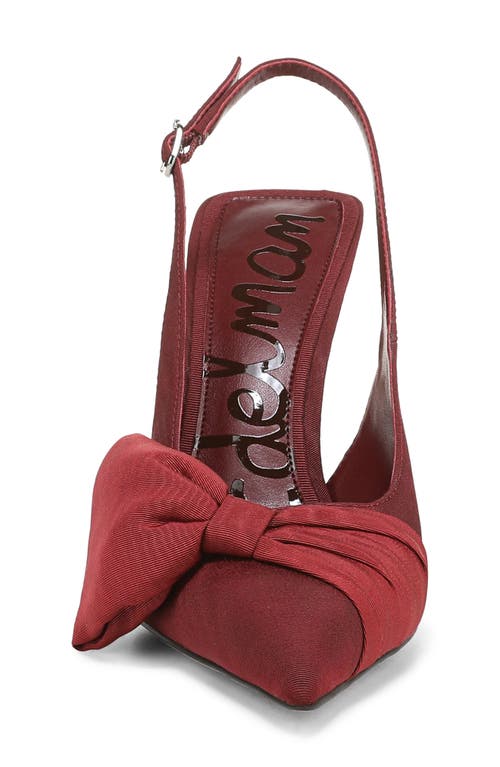 Sam Edelman Onia Pointed Toe Slingback Pump In Red