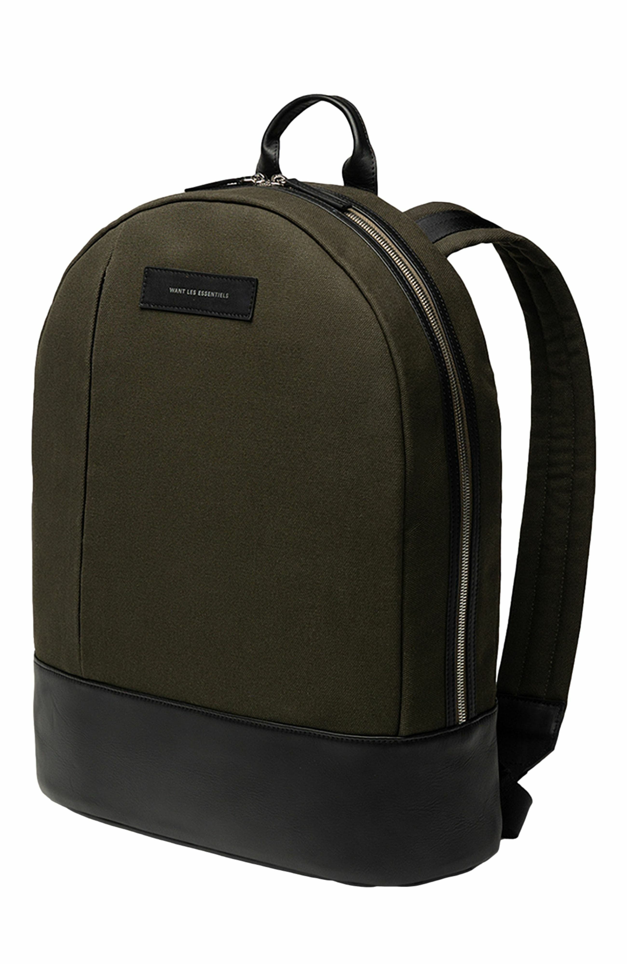 WANT Les Essentiels Kastrup Organic Cotton Canvas Backpack, Alternate, color, Green