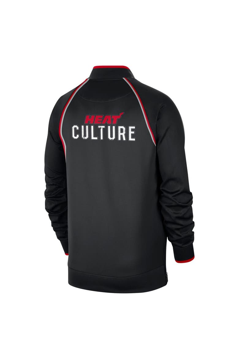 Men's Nike Black Miami Heat 2023/24 City Edition Authentic Showtime Performance Raglan Full-Zip Jacket, Alternate, color, Black