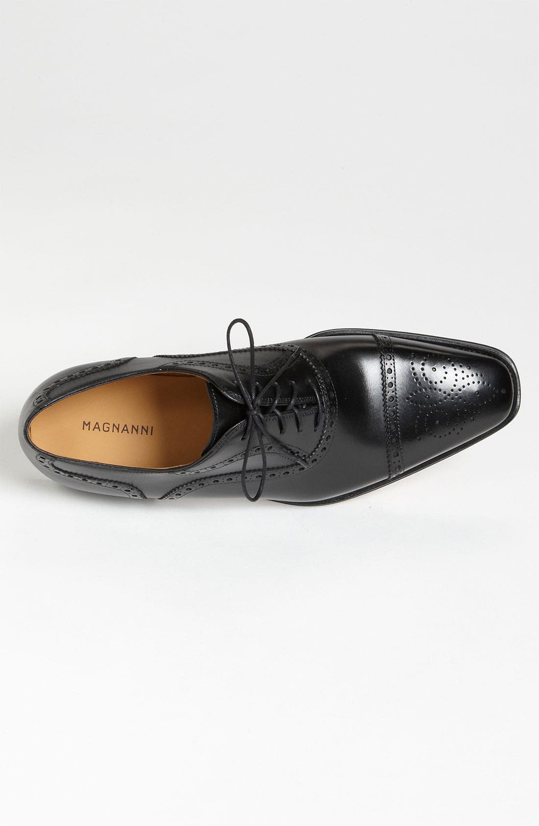 'Santiago' Cap Toe Oxford, Alternate, color, BLACK