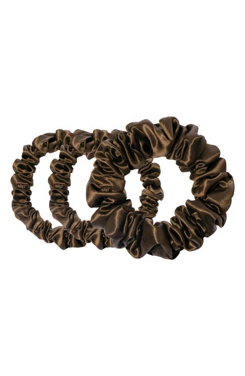 3-Pack Large & Small Silk Scrunchie Set