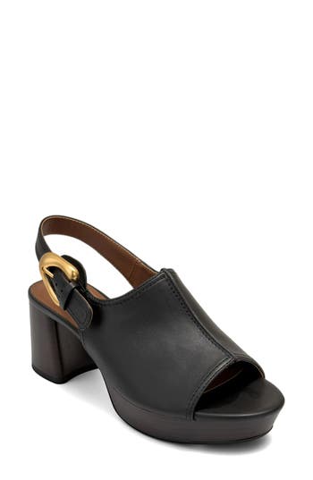 Aerosoles Chancey Platform Sandal In Blk Black