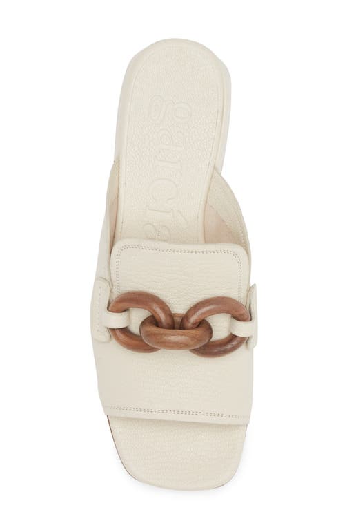 Shop Pedro Garcia Enna Slide Sandal In Ivory Walnut