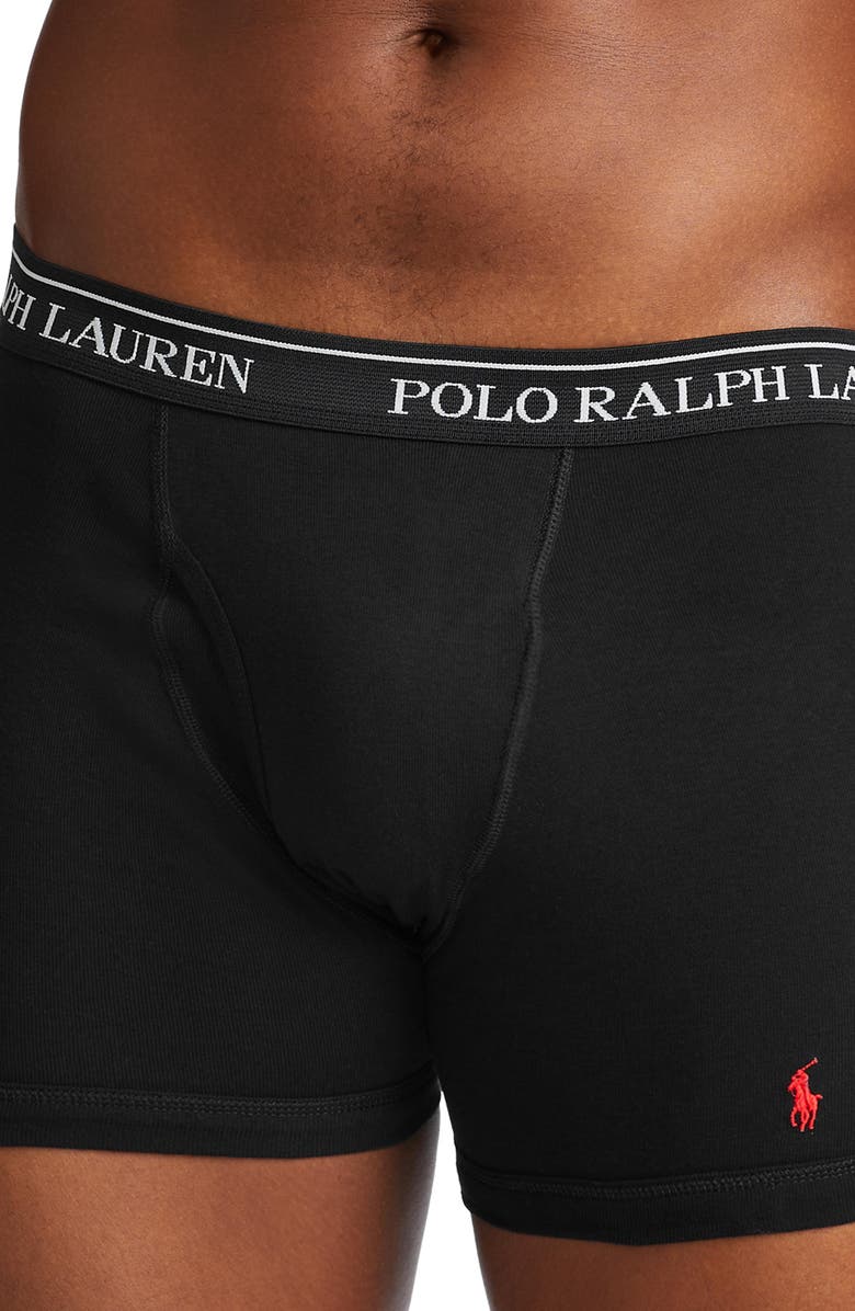 Polo Ralph Lauren Assorted 3-Pack Cotton Boxer Briefs, Alternate, color, 