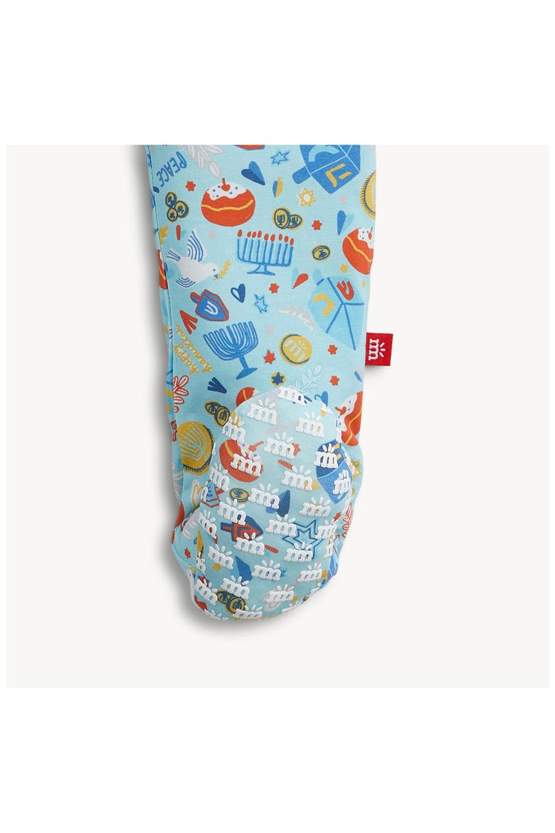 Kids' Latke Fun Modal Footie Pajamas, Alternate, color, LTKFN