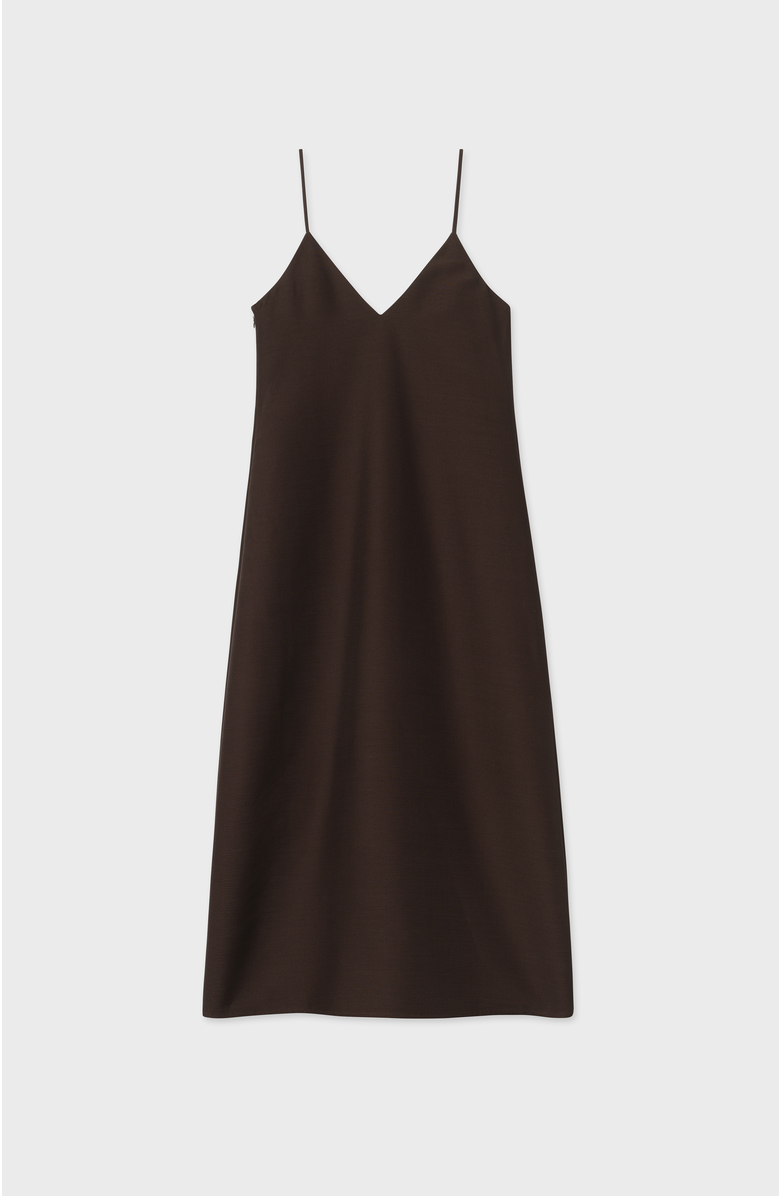 CO Evening Slip Dress in Faille, Alternate, color, 