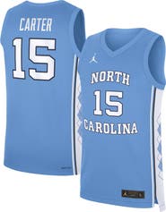 Jordan Brand Men's Jordan Brand Vince Carter Carolina Blue North Carolina Tar Heels Road Replica Basketball Jersey