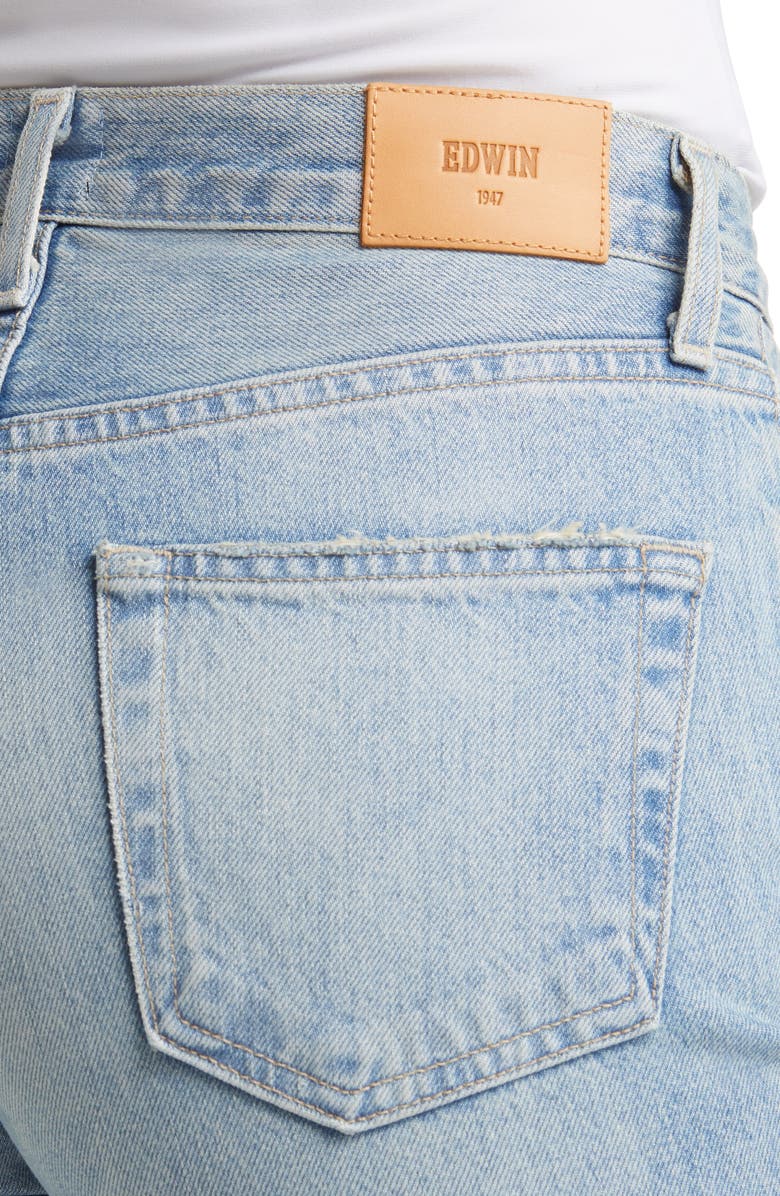 EDWIN Kali High Waist Ankle Straight Leg Jeans, Alternate, color, 