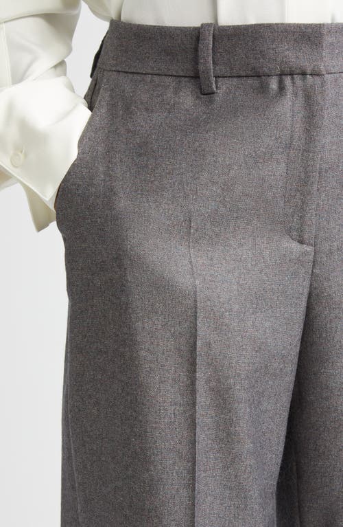 Lafayette 148 Pixelated Wool Twill Gates Pant In Gray