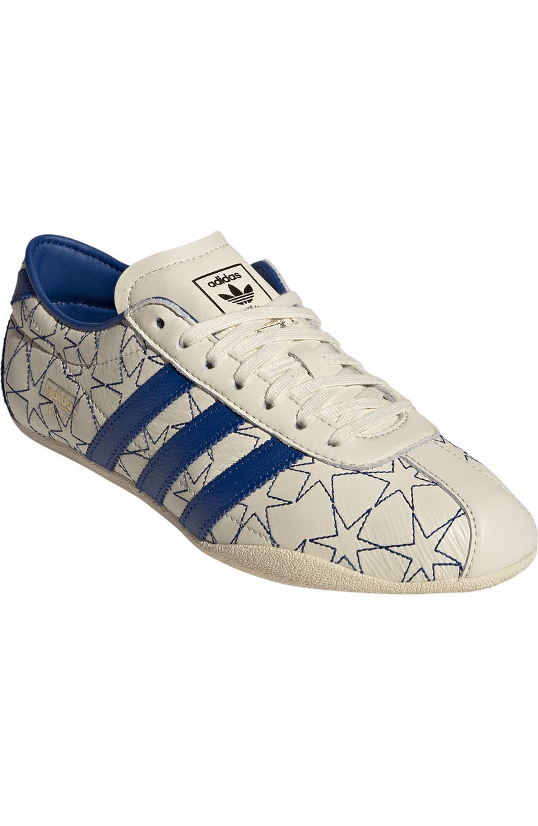 adidas Tokyo Embroidered Low Top Sneaker, Main, color, Cream White/ Royal/ Gold