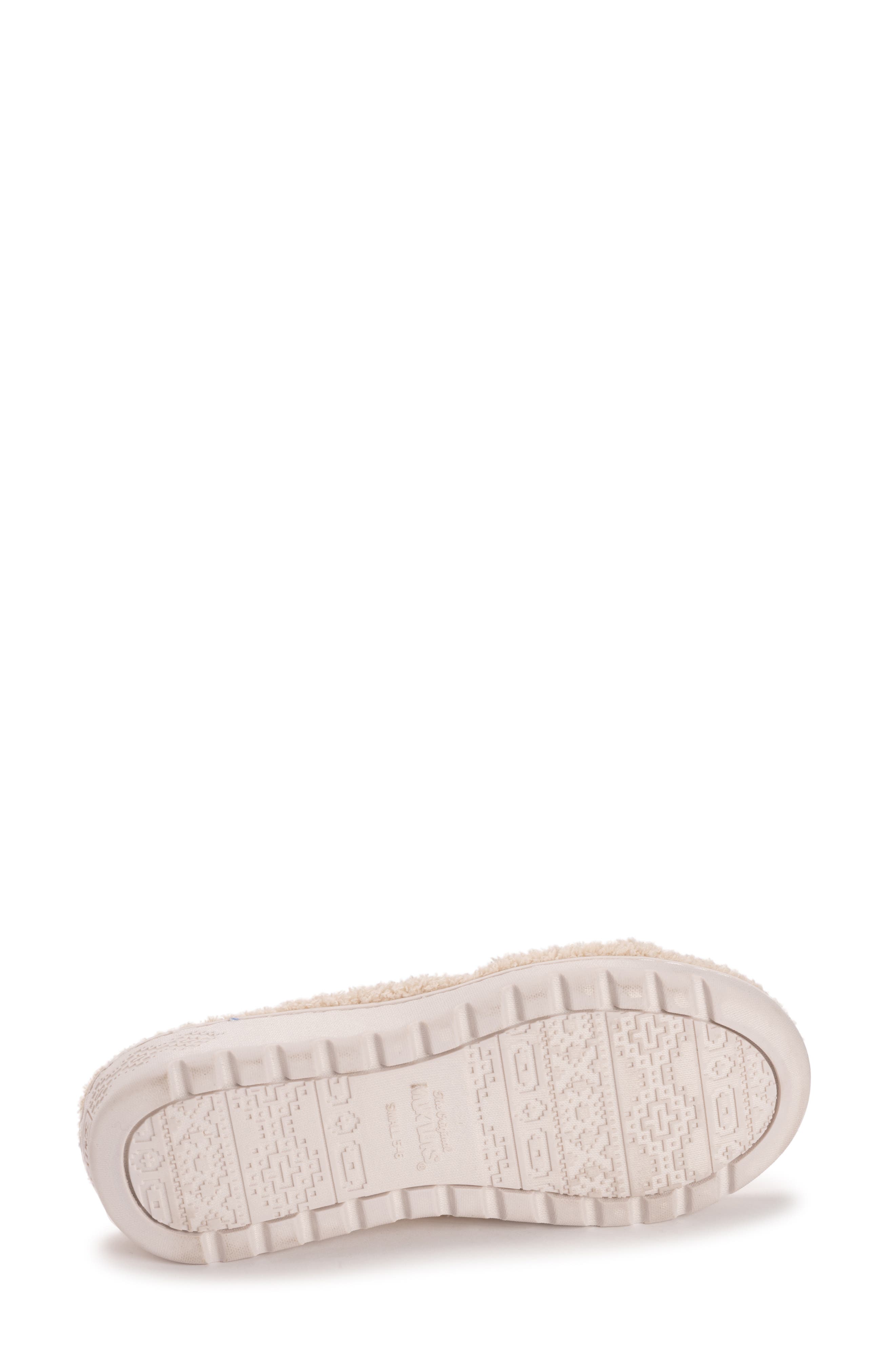MUK LUKS Cloud Ribbed Terry Double Strap Slide Slipper, Alternate, color, 