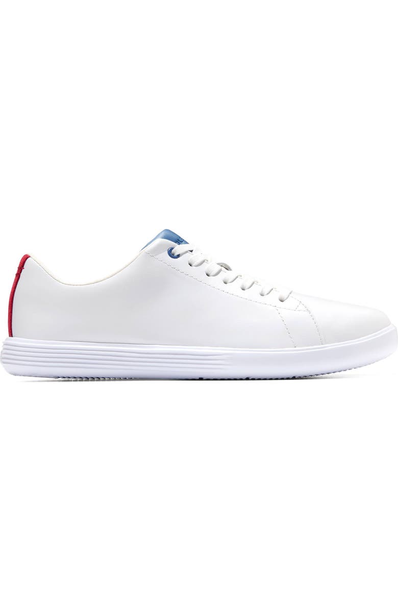 Cole Haan Grand Crosscourt Sneaker, Alternate, color, White Leather/ Rio Red Suede
