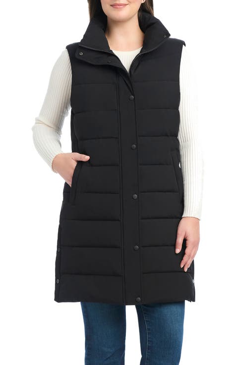 Water Resistant Hooded Quilted Puffer Vest