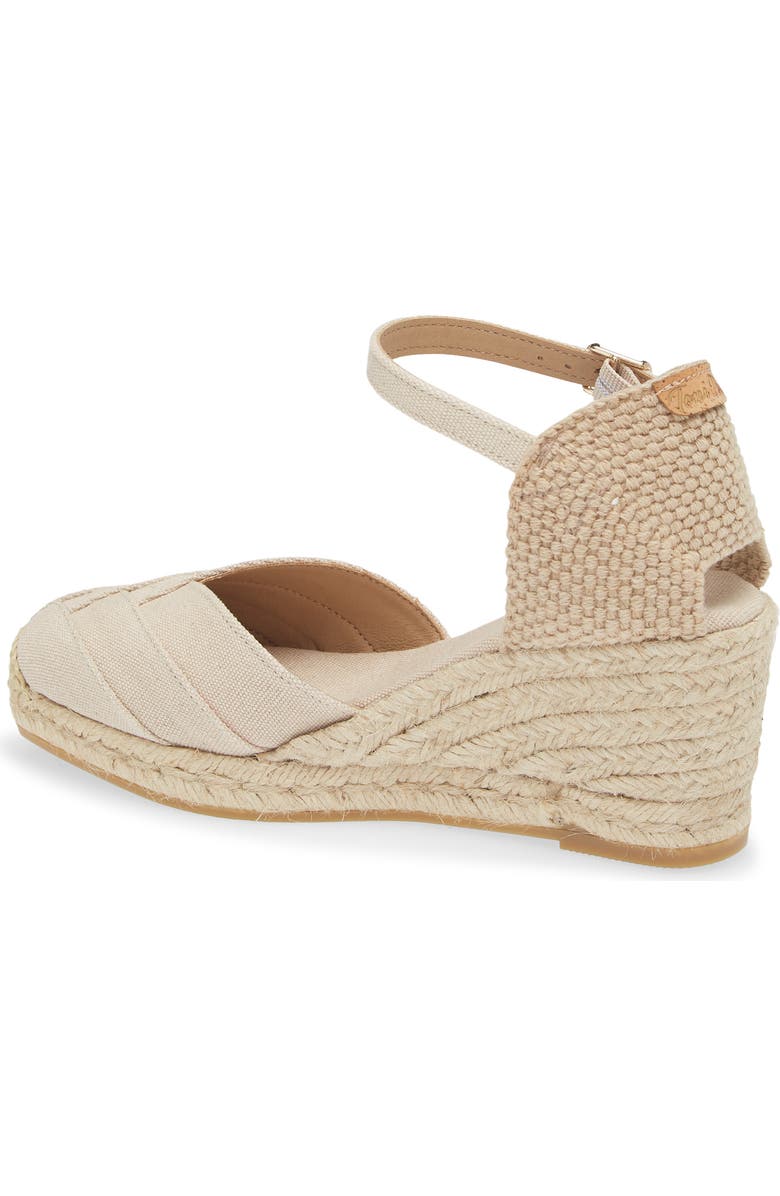 Toni Pons Clara Ankle Strap Espadrille Wedge, Alternate, color, Sand
