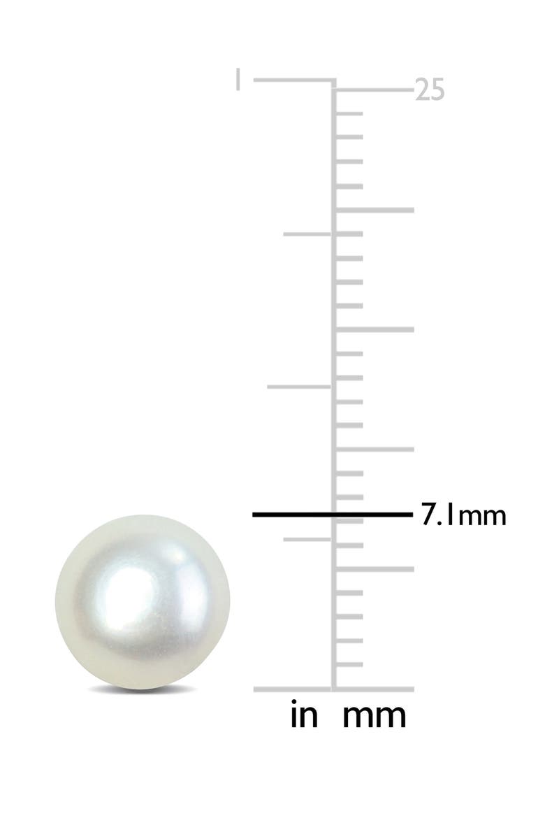 Cultured Freshwater Stud Earrings, Alternate, color, WHITE