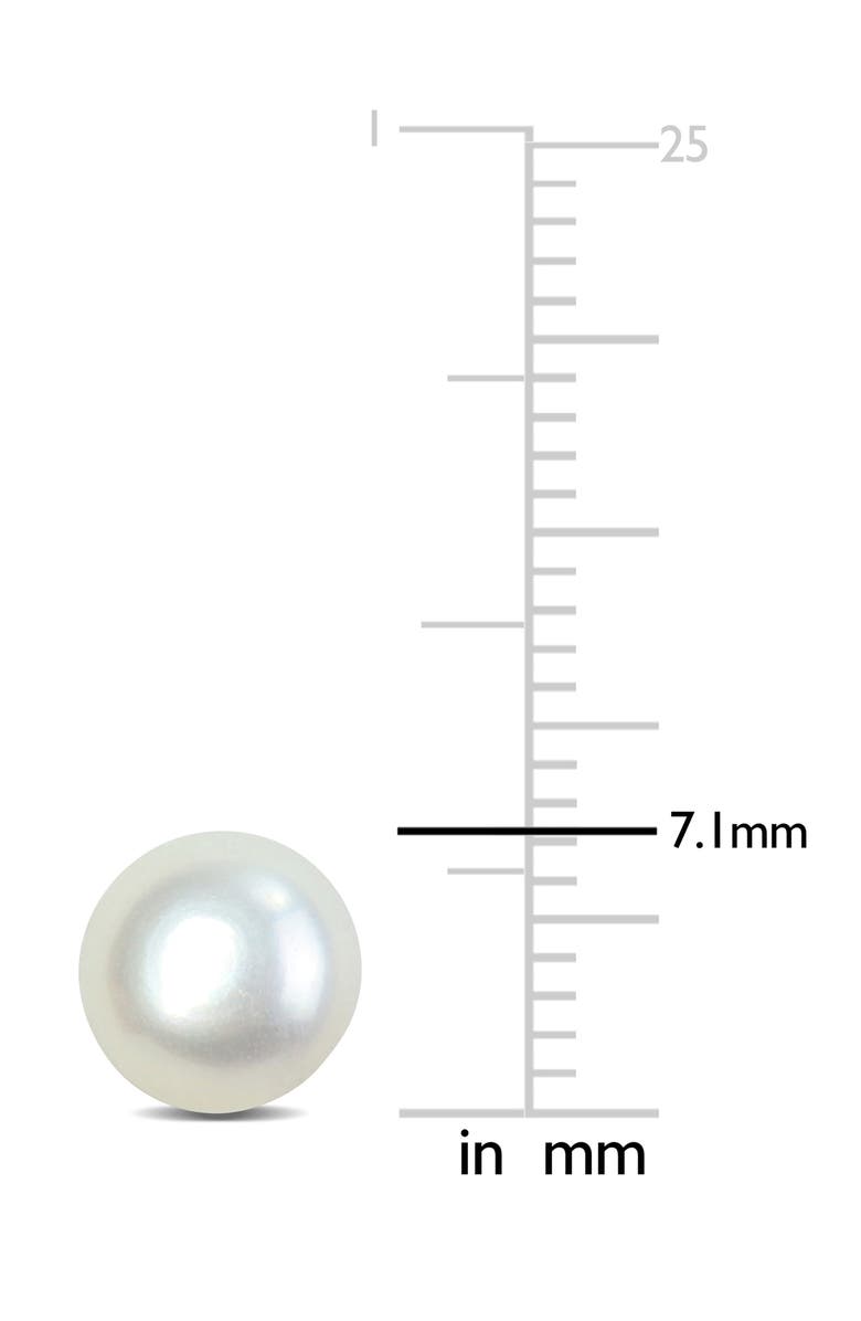 DELMAR Cultured Freshwater Stud Earrings, Alternate, color, White
