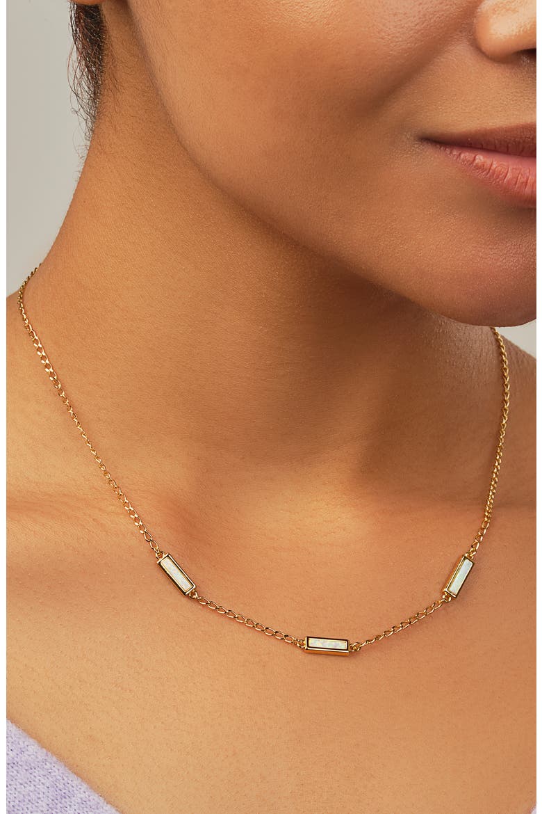 Pavati Opal Necklace, Alternate, color, GOLD