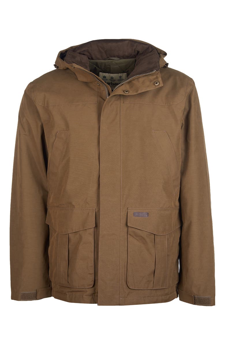 Barbour Sand Waterproof Raincoat, Alternate, color, 