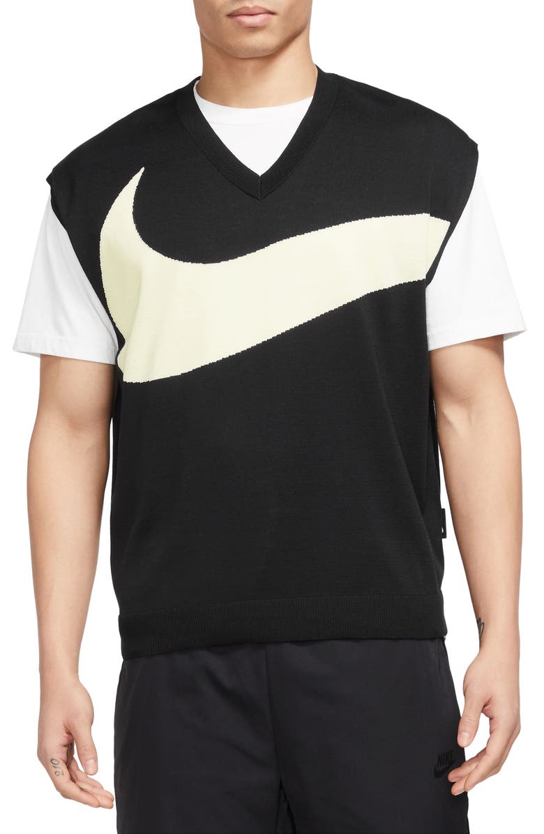 Nike Swoosh Graphic Sweater Vest, Main, color, 