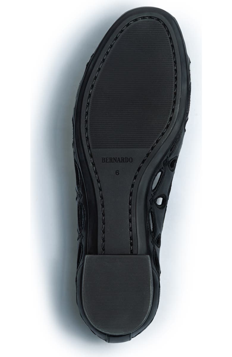 Bernardo Footwear Brie Ballet Flat, Alternate, color, Black