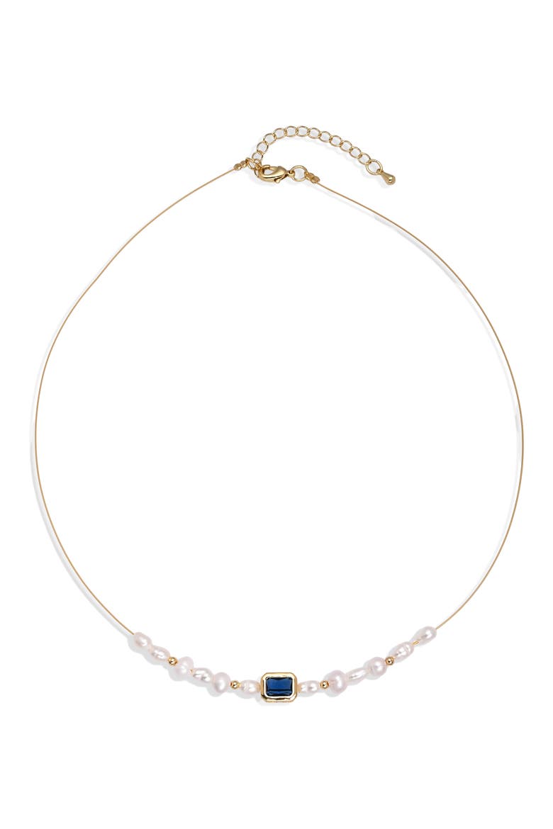 Clara Freshwater Pearl Pendant Necklace, Alternate, color, GOLD