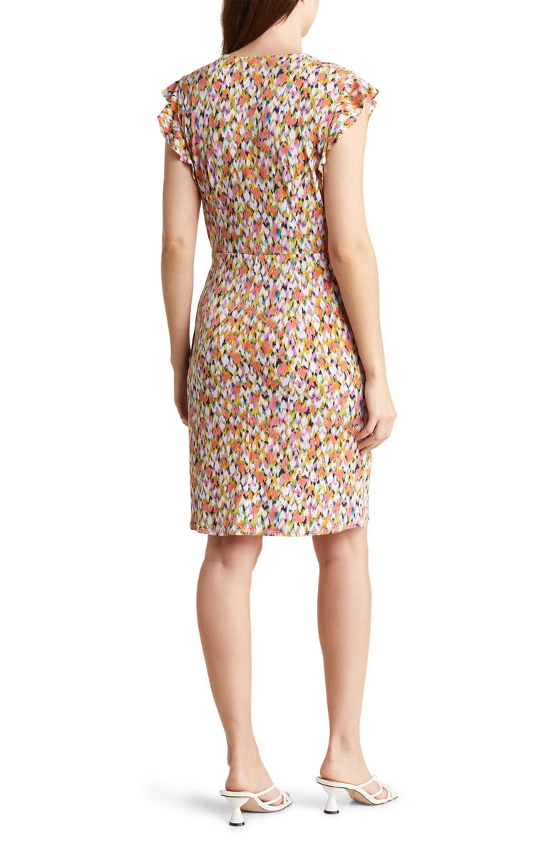 London Times Ruffle Faux Wrap Dress, Alternate, color, 